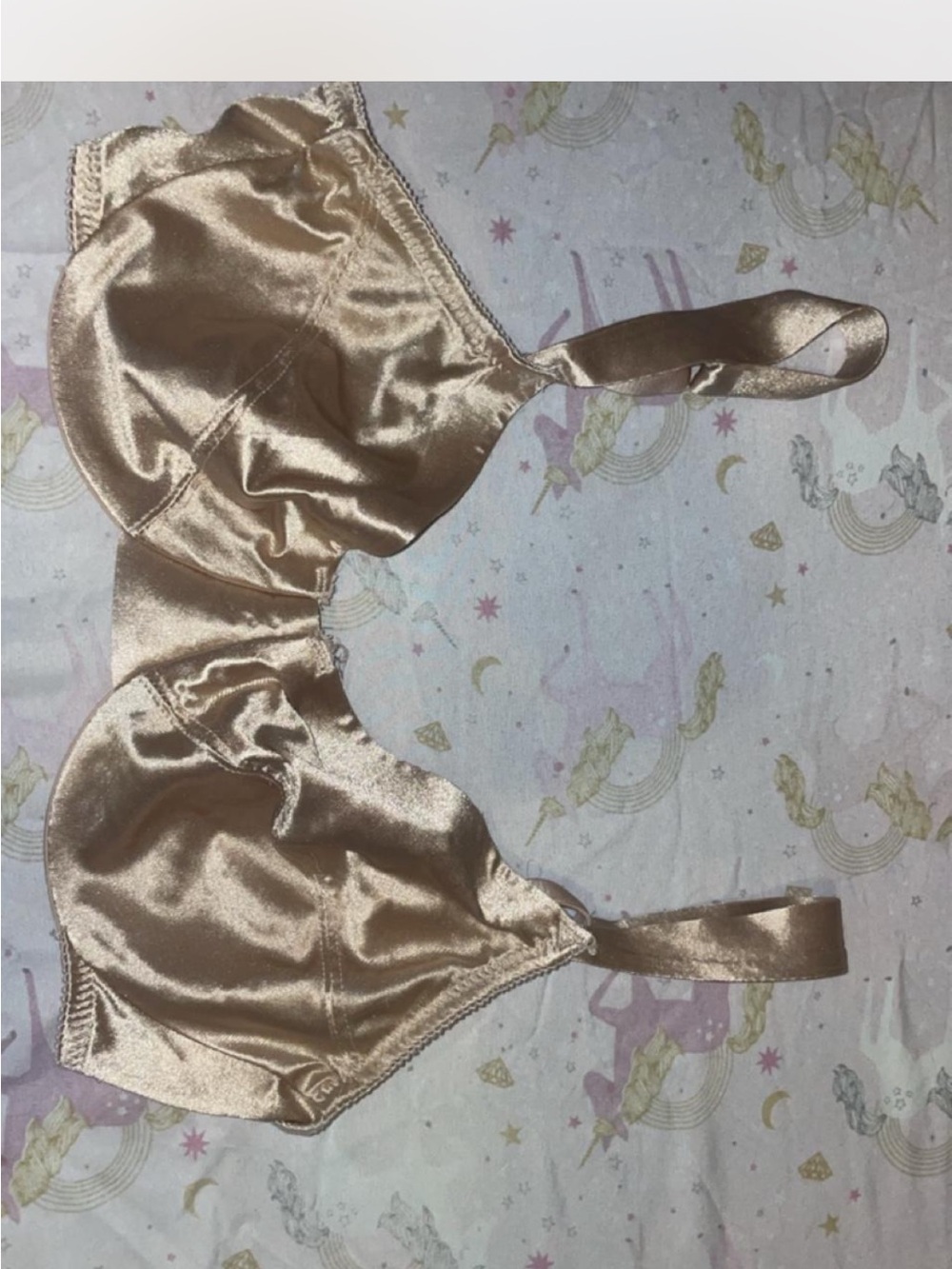 Satin Underwire Bra in Champagne - Women Intimates
